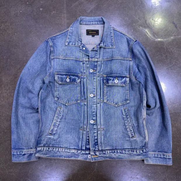 유니폼브릿지 2세대 2nd 데님자켓 라이트 인디고 L