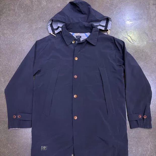 폴스미스 워터루프 후드 레인코트 블랙 L