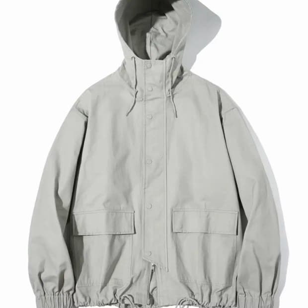 파르티멘토 코드 후드 집업 자켓 스모크레이 L