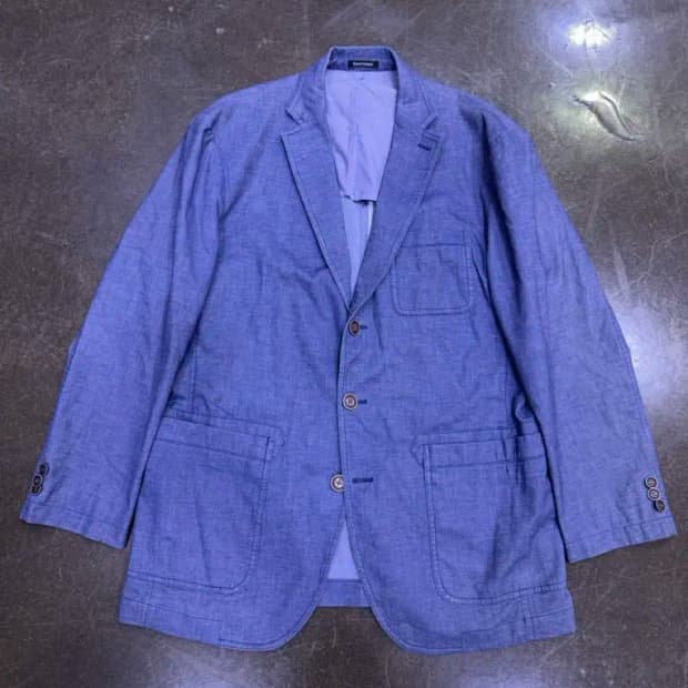 헨리코튼 클래식핏 싱글 3버튼 코튼 혼방 스포츠 자켓 105