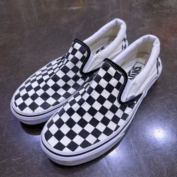 반스 체커보드 슬립온 스니커즈 260