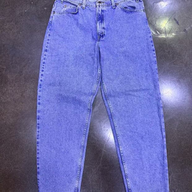 리바이스 550 90's 릴렉스핏 테이퍼드 레그 오렌지 R 데님팬츠 38