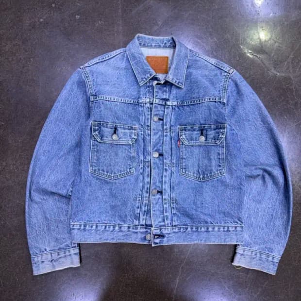 리바이스 LVC 71507XX 2nd 빅E 셀비지 데님자켓 38