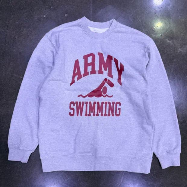 에스피오나지 ARMY 스위밍 맨투맨 스웻셔츠 그레이 L