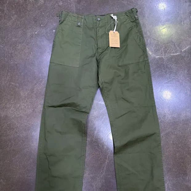 유니폼브릿지 영국군 퍼티그팬츠 올리브 XL