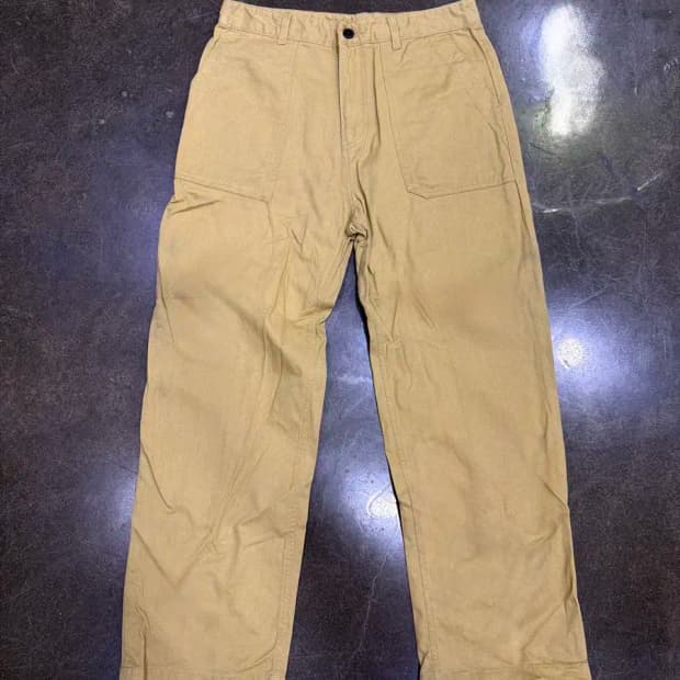 유니폼브릿지 퍼티그팬츠 레귤러핏 베이지 34