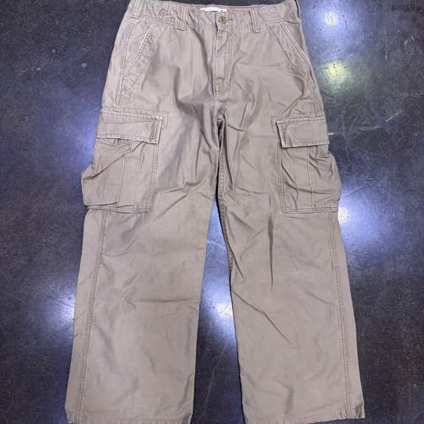 HCO 빈티지 데미지 워싱 카고팬츠 베이지 32