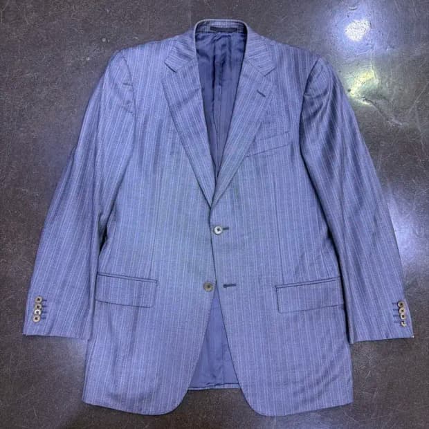 에르메네질도제냐 스트라이프 수트 블레이저 자켓 50R