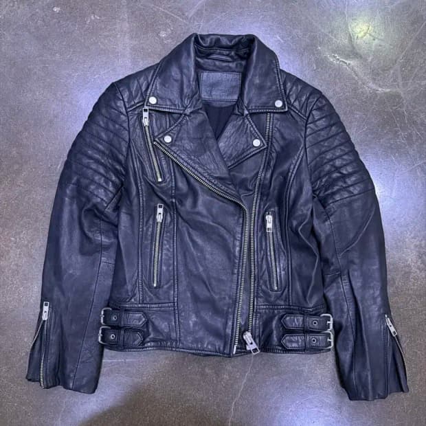 올세인츠 파핀 소가죽 바이커 라이더자켓 32