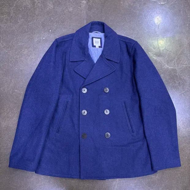 GAP 갭 클래식 피코트 네이비 M