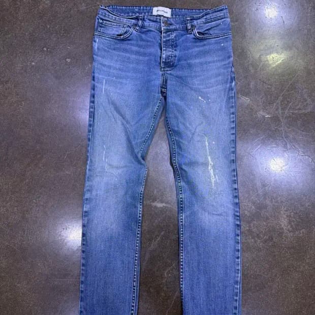 쟈딕앤볼테르 빈티지 워싱 데미지 슬림핏 데님팬츠 30