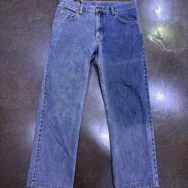 LEE 리 레귤러핏 투톤 워싱 데님팬츠 33