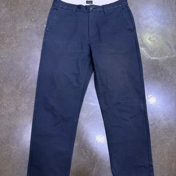 오베이 코튼 치노팬츠 레귤러핏 네이비 33