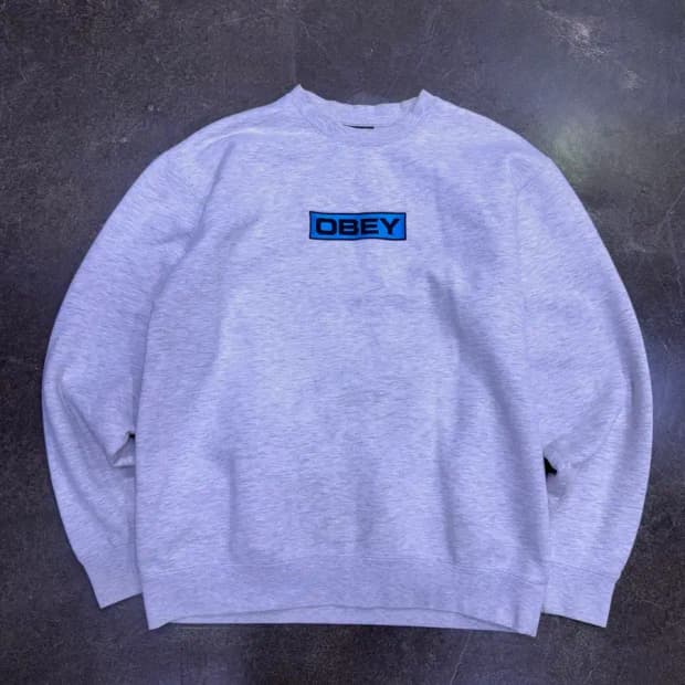 오베이 바 로고 크루넥 맨투맨 스웻셔츠 M