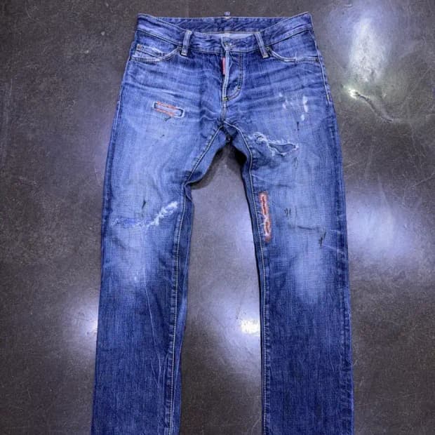 디스퀘어드2 빈티지 데미지 디스트로이드진 데님팬츠 46