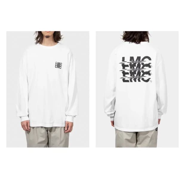 LMC 노이즈 로고 긴팔티 맨투맨 티셔츠 L