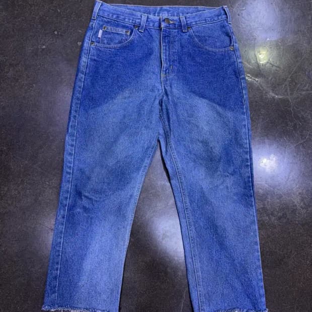 칼하트 빈티지 워싱 트래디셔널 핏 워크팬츠 데님팬츠 32