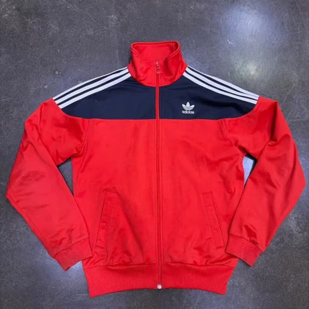 아디다스 일리노이 트랙탑 져지 레드 블랙 105