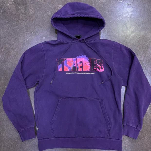 100 Thieves USA 메이드 주술회전 공식 후드티 후디 M