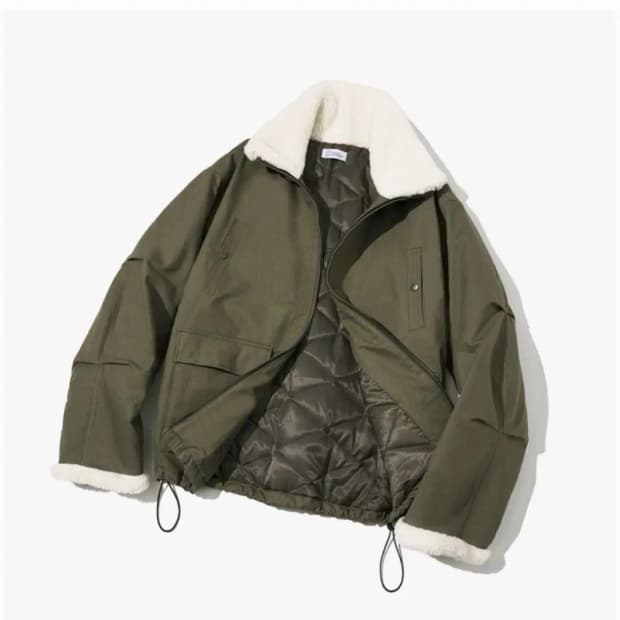 파르티멘토 3M 신슐레이트 보아 플리스 무톤 자켓 카키 M