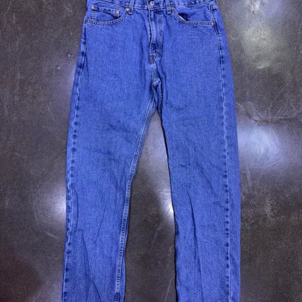 리바이스 505 레귤러 스트레이트핏 라이트 워싱 데님팬츠 36