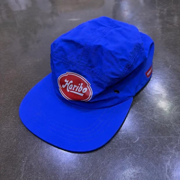 하리보 로고 캠프캡 캐쥬얼 모자 블루