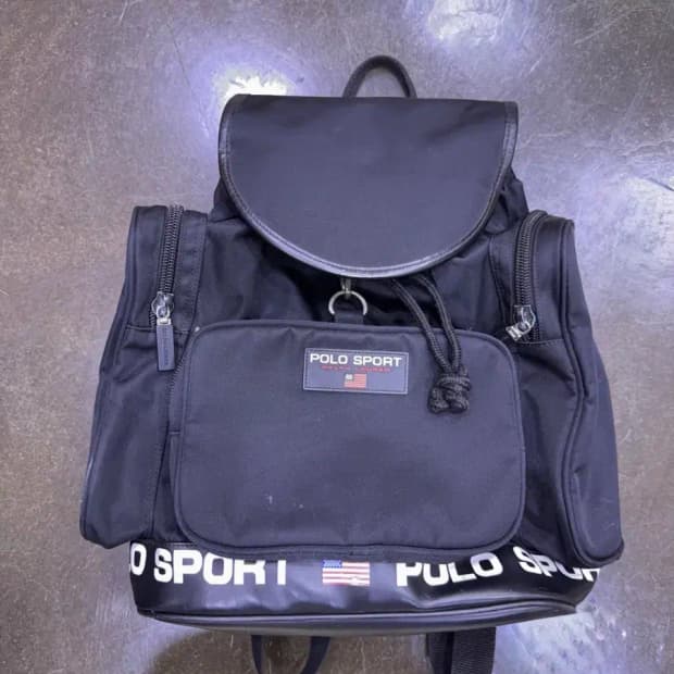 폴로 스포츠 랄프로렌 00's 3포켓 나일론 백팩 가방