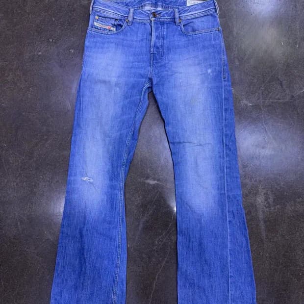 디젤 빈티지 워싱 부츠컷 플레어핏 자탄 데님팬츠 청바지 30