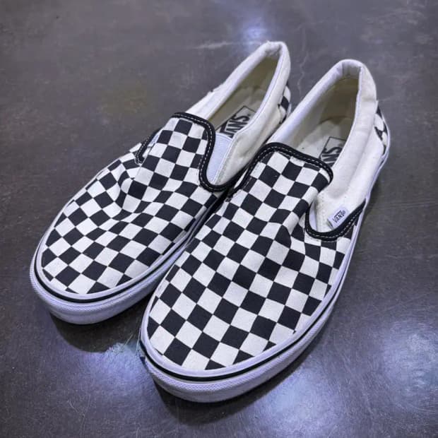 반스 체커보드 슬립온 스니커즈 275
