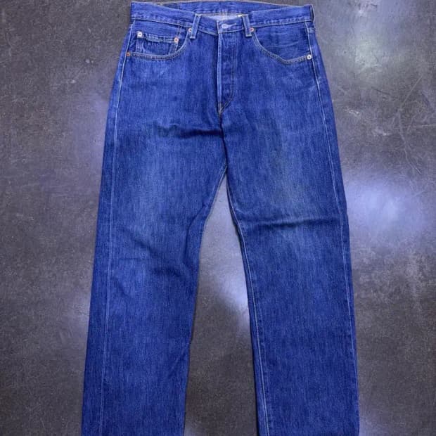 리바이스 501 00's 레귤러핏 지퍼 커스텀 데님팬츠 32