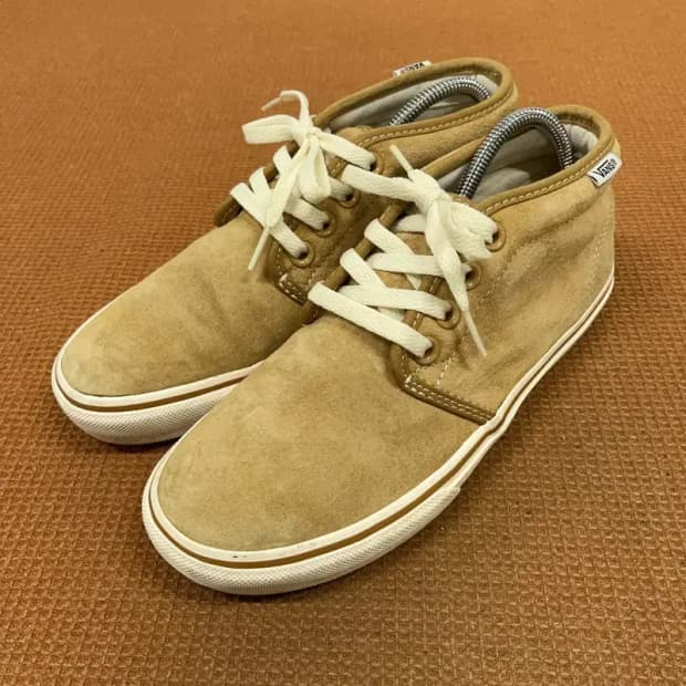 반스 카멜 가죽 하이 스니커즈 추카 부츠 여자 신발 240 G08387