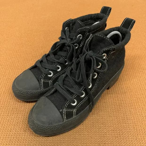 컨버스 블랙 하이 스니커즈 여자 신발 230 G08425