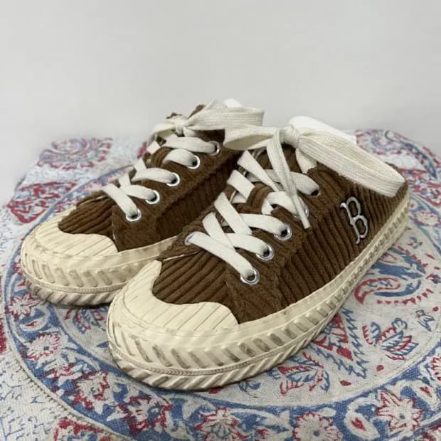 MLB 플레이볼 코듀로이 뮬 슬립온 240 E00297