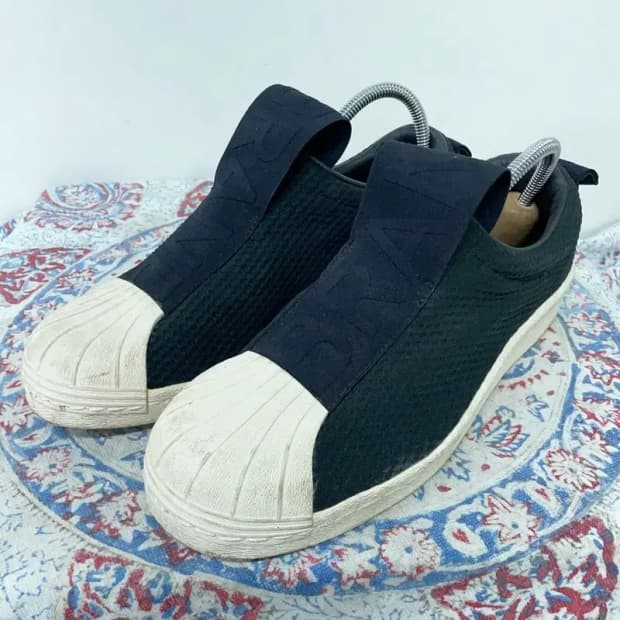 아디다스 슈퍼스타 블랙 슬립온 신발 250 E00370