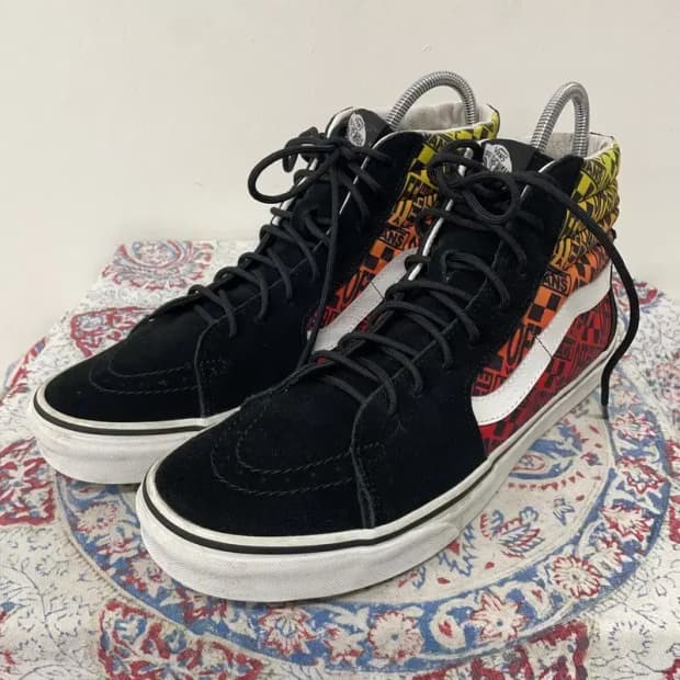 반스 스케이트하이 플레임 스니커즈 신발 300 E00410