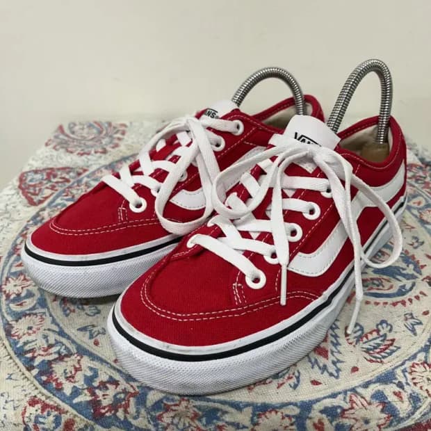 반스 스탠스 레드 235 E00463