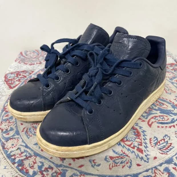 아디다스 스탠스미스 레더 네이비 스니커즈 220 E00469