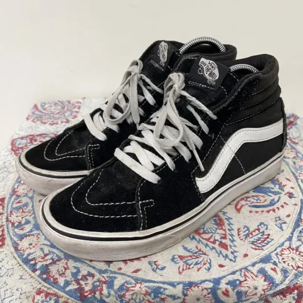 반스 스케이트 하이 블랙 스니커즈 245 E00484