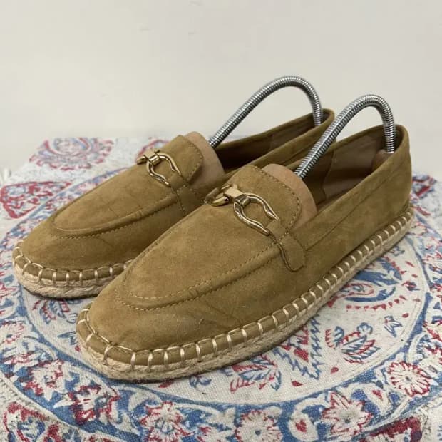 자라 ZARA 버클 스웨이드 에스파듀 255 E00582