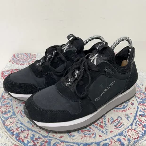 캘빈클라인 로고 캐주얼 스니커즈 운동화 240 E00680