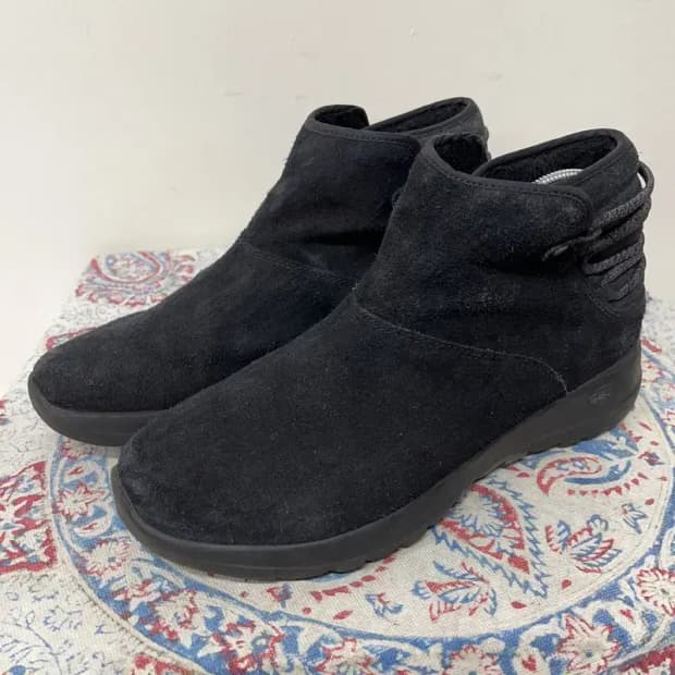 스케쳐스 여성 스웨이드 겨울부츠 앵클부츠 255 E00700