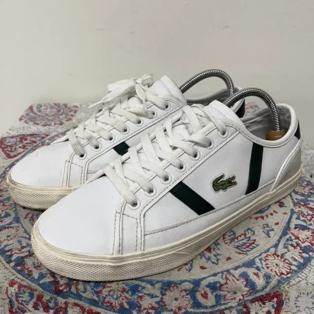 라코스테 사이드라인 스니커즈 신발 UK6.5 E00684