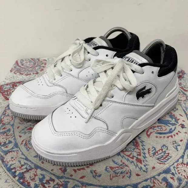 라코스테 라인샷 코트화 운동화 신발 UK4 E00697