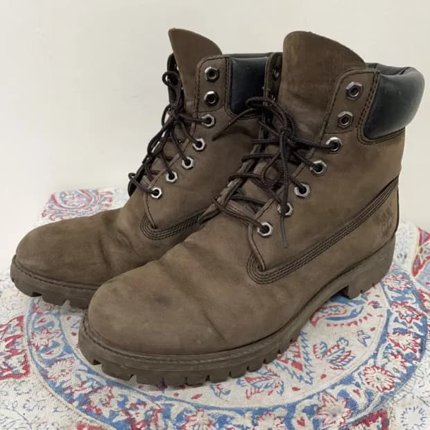 팀버랜드 6인치 프리미엄 다크브라운 부츠 9W E00717