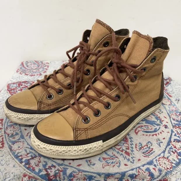 컨버스 빈티지 카멜 하이 스니커즈 운동화 260 E00758