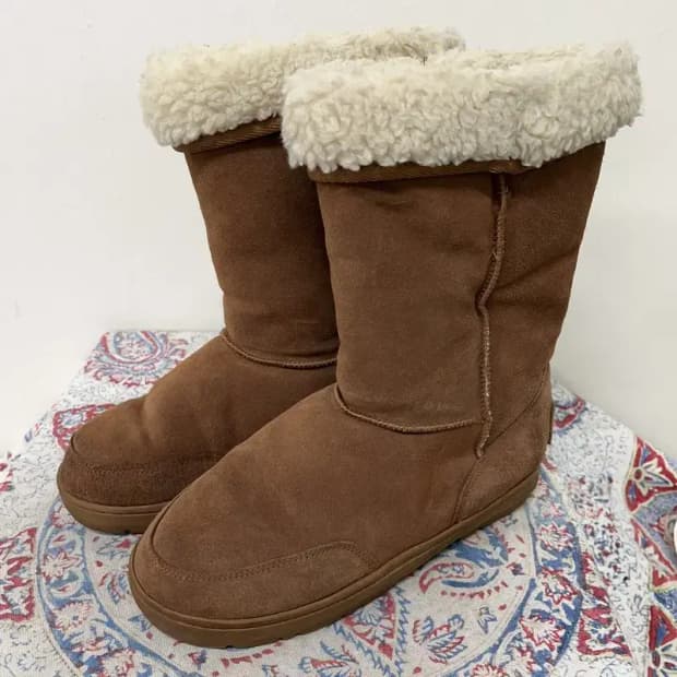 빈티지 뽀글이 롱 어그부츠 EU39 E00845