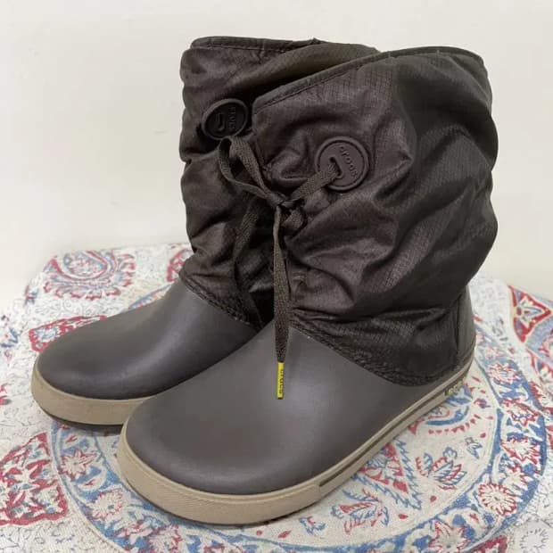 크록스 겨울 부츠 방한화 털신발 W8 E00863