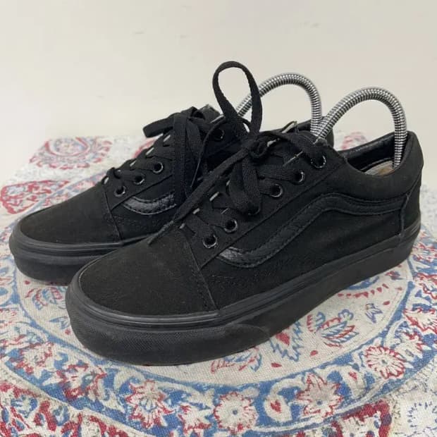 반스 올블랙 올드스쿨 스니커즈 신발 230 E00950