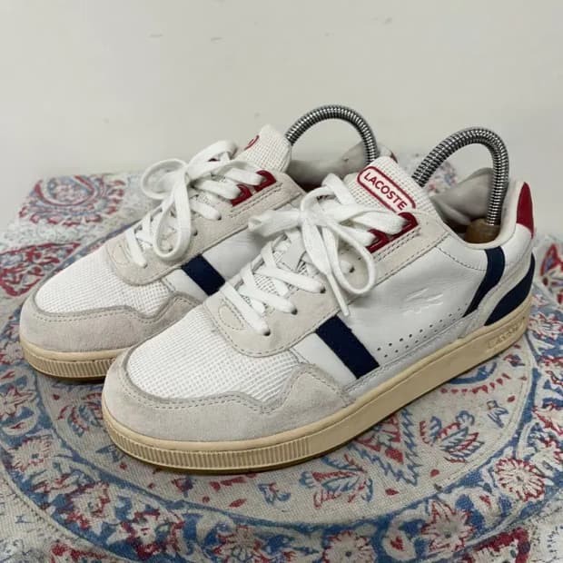 라코스테 캐주얼화 스니커즈 UK4 E01039