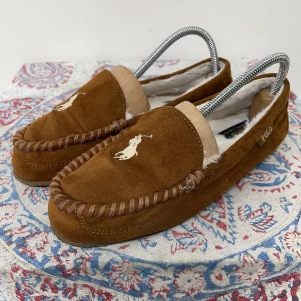 폴로 랄프로렌 털 모카신 슬립온 240 E01092